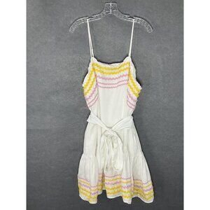 Lisa Marie Fernandez for Target Sundress Sz XL Ruffle Linen Tie Lined Party Glam